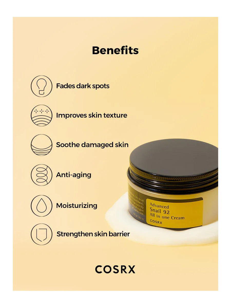 [COSRX] Advanced Snail 92 All in one Cream (100g/3.52fl.oz)
