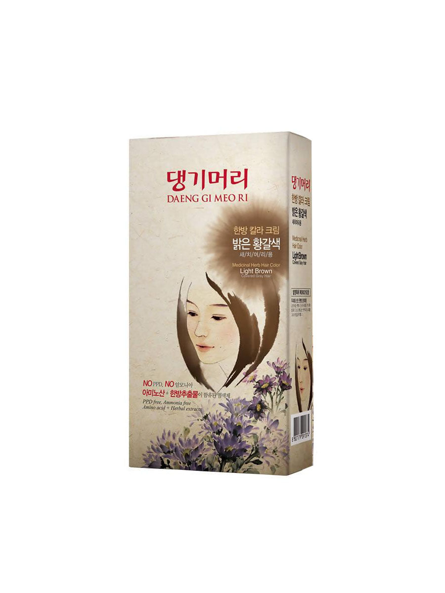 Daeng Gi Meo Ri Medicinal Herb Hair Color – Dark Brown, Ammonia-Free, PPD-Free, 60g