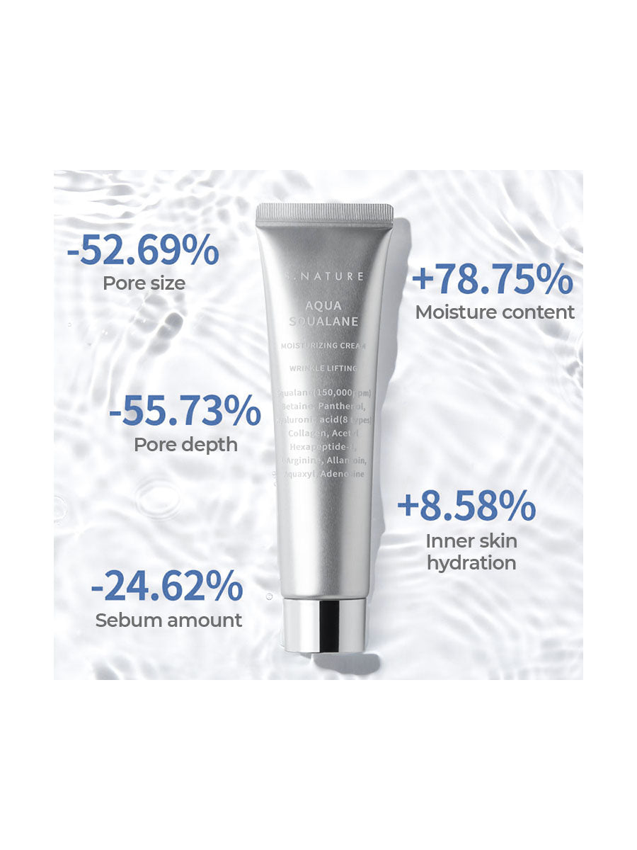 [S.NATURE] Aqua Squalane Moisturizing Cream(60mL/2.02fl.oz)