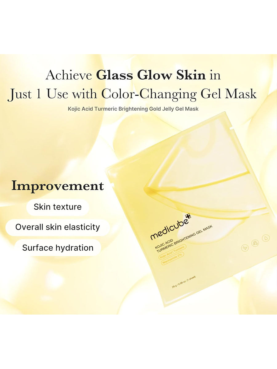 [medicube] Kojic Acid Turmeric Brightening Gold Jelly Gel Mask