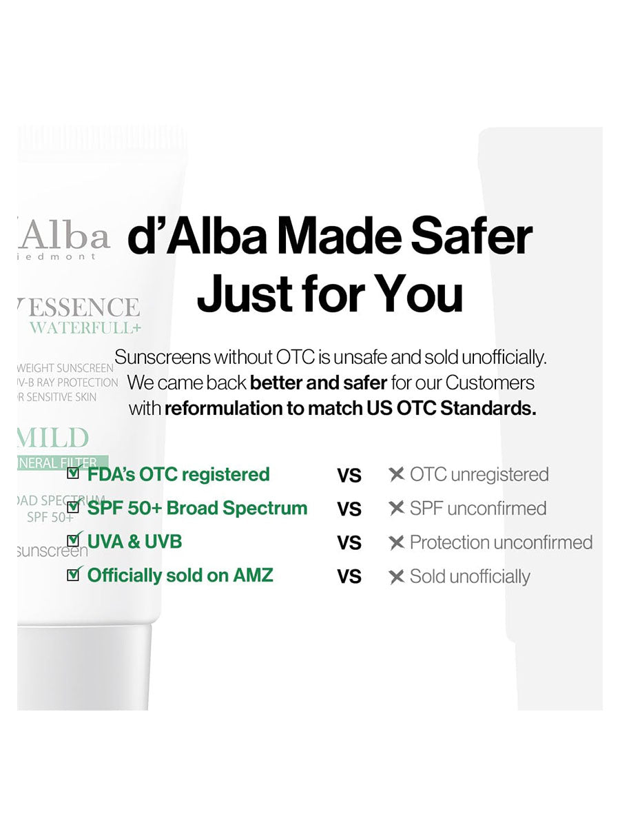 [d'Alba] Waterfull Mild Sun Cream (50Ml/1.69fl.oz)