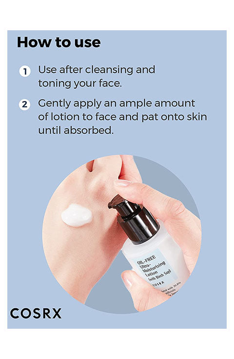 [COSRX] Oil-Free Ultra Moisturizing Lotion (100mL/3.37fl.oz)