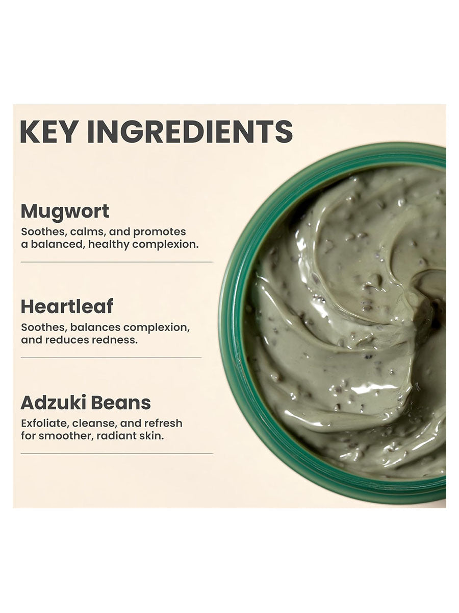 [AXIS-Y] Mugwort Pore Clarifying Wash Off Pack (100ml/3.38fl.oz)