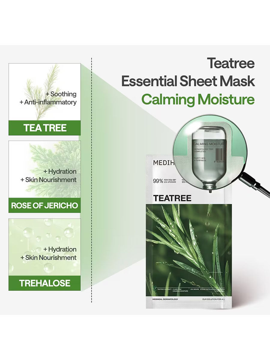Mediheal - Teatree Essential Mask 1Pcs, 1Box(10Pcs)