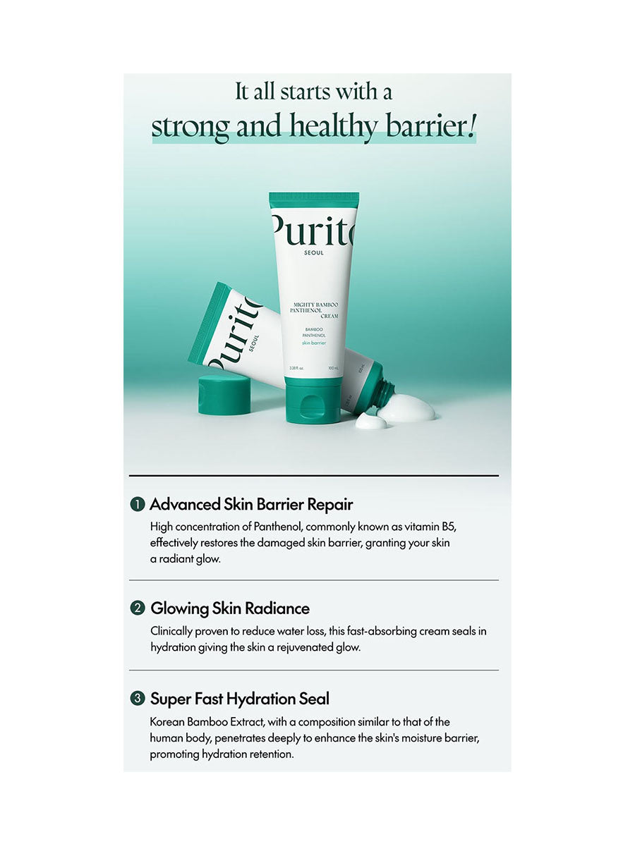 [Purito] SEOUL Mighty Bamboo Panthenol Cream (100ml/3.38fl.oz)