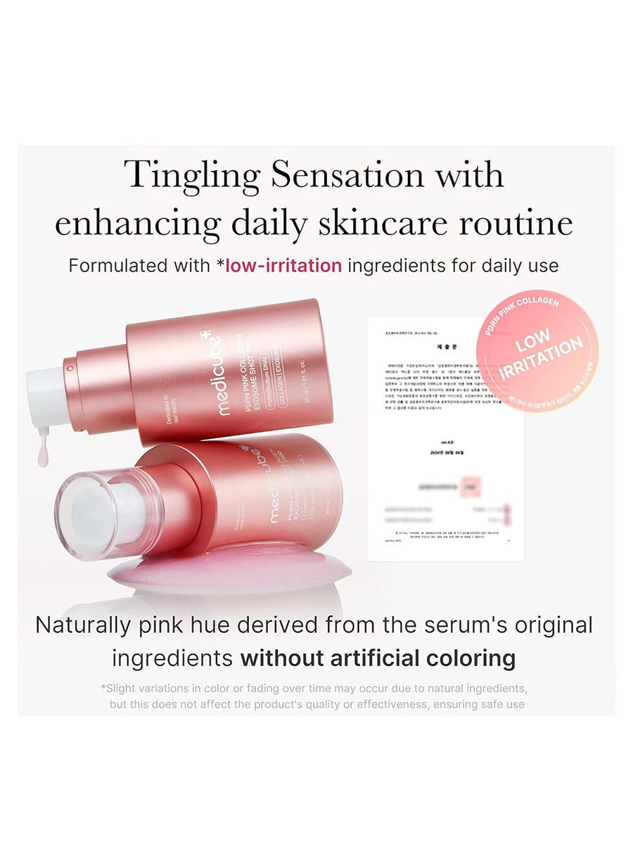 [medicube] PDRN Pink Collagen Exosome Shot Serum 7,500 PPM (30ml/1.01fl.oz)
