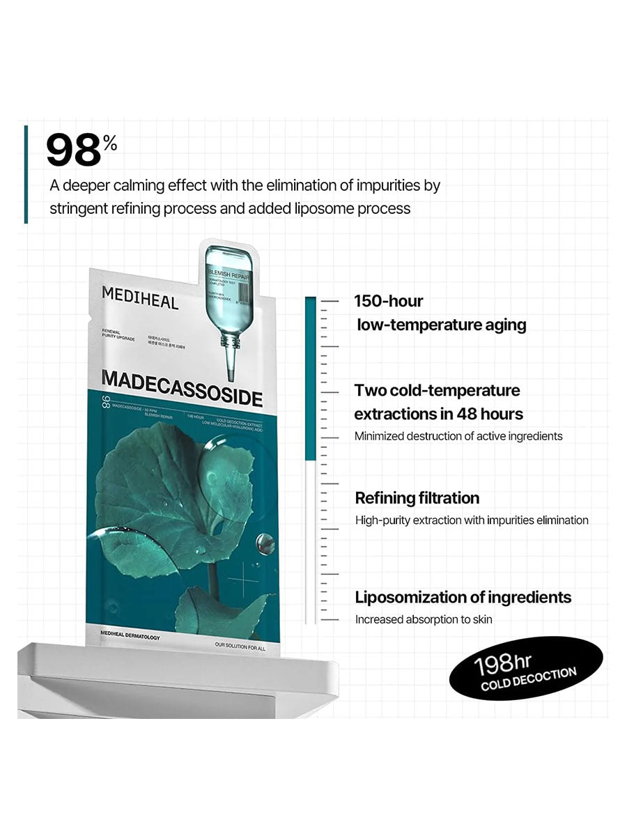 [Mediheal] Madecassoside Essential Sheet Mask (1Sheet Or 1Box(10Pcs)