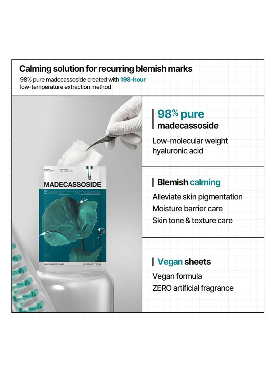 [Mediheal] Madecassoside Essential Sheet Mask (1Sheet Or 1Box(10Pcs)