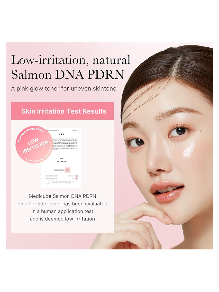 [medicube] Salmon DNA PDRN Pink CICA Soothing Toner (250ml/8.45fl.oz)