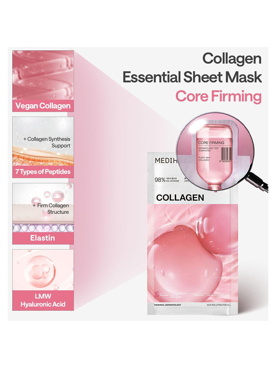 [Mediheal]Collagen Essential Mask 1pcs , 1Box (10Pcs)