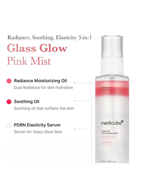 medicube pdrn pink glutathione serum mist medicube] (100ML/3.38fl.oz) BPC-157 + TB-500 Capsules vitamin patches A hydrating facial mist Select Quantity:3 Bottles