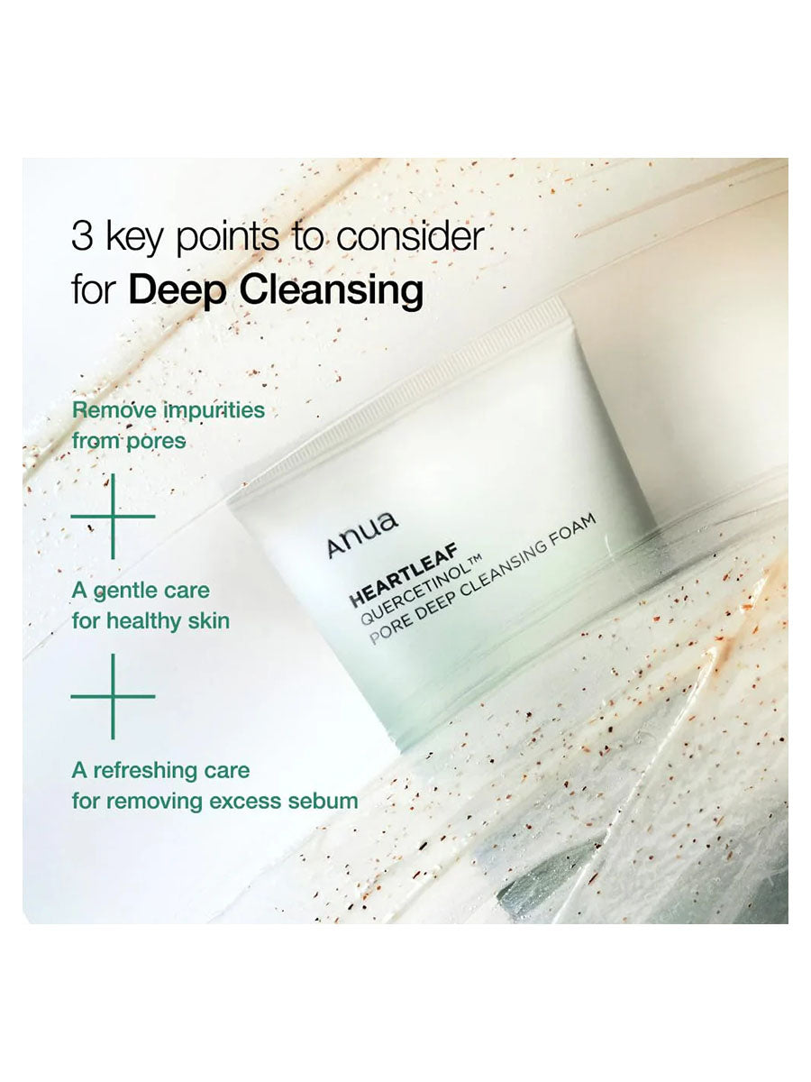 [Anua] Heartleaf Quercetinol Pore Deep Cleansing Foam (150mL/5.07fl.oz)