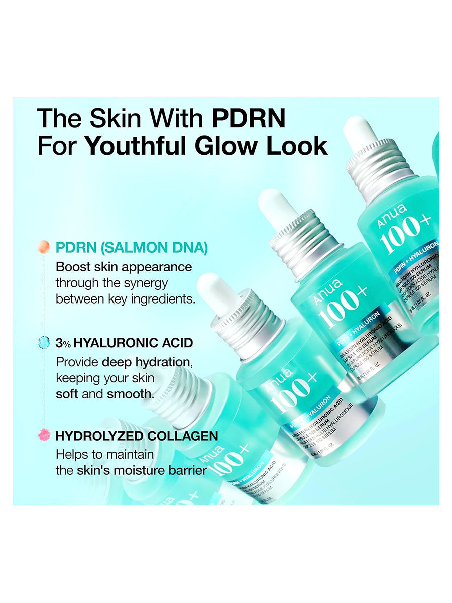 [Anua] PDRN Hyaluronic Acid Capsule 100 Serum (30Ml/1.01fl.oz)