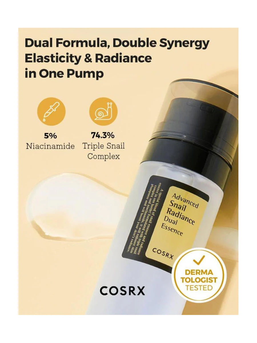 [COSRX] Advanced Snail Radiance Dual Essence (80Ml/2.70fl.oz)